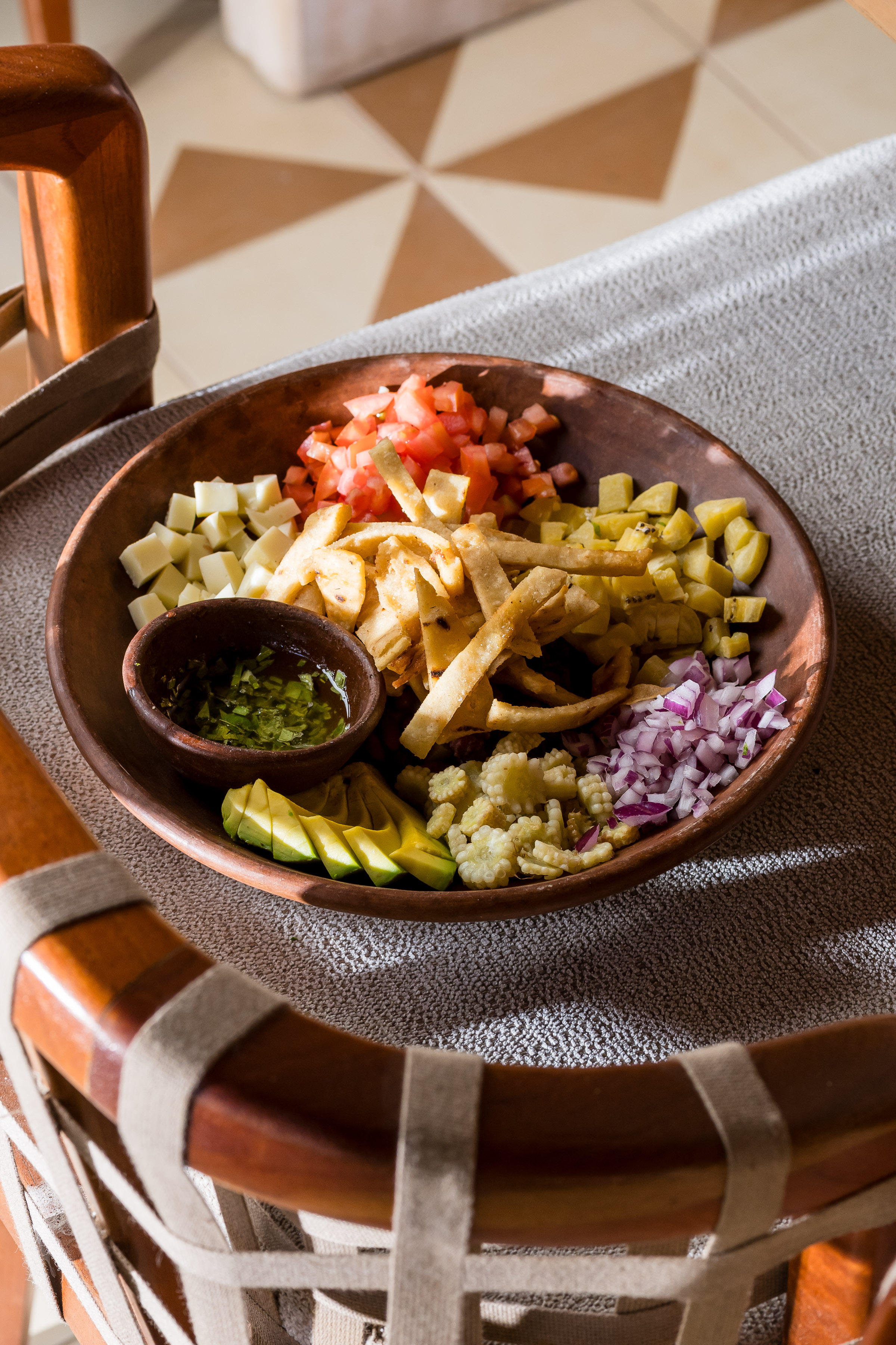 Ingredientes frescos — restaurante Casa Nära